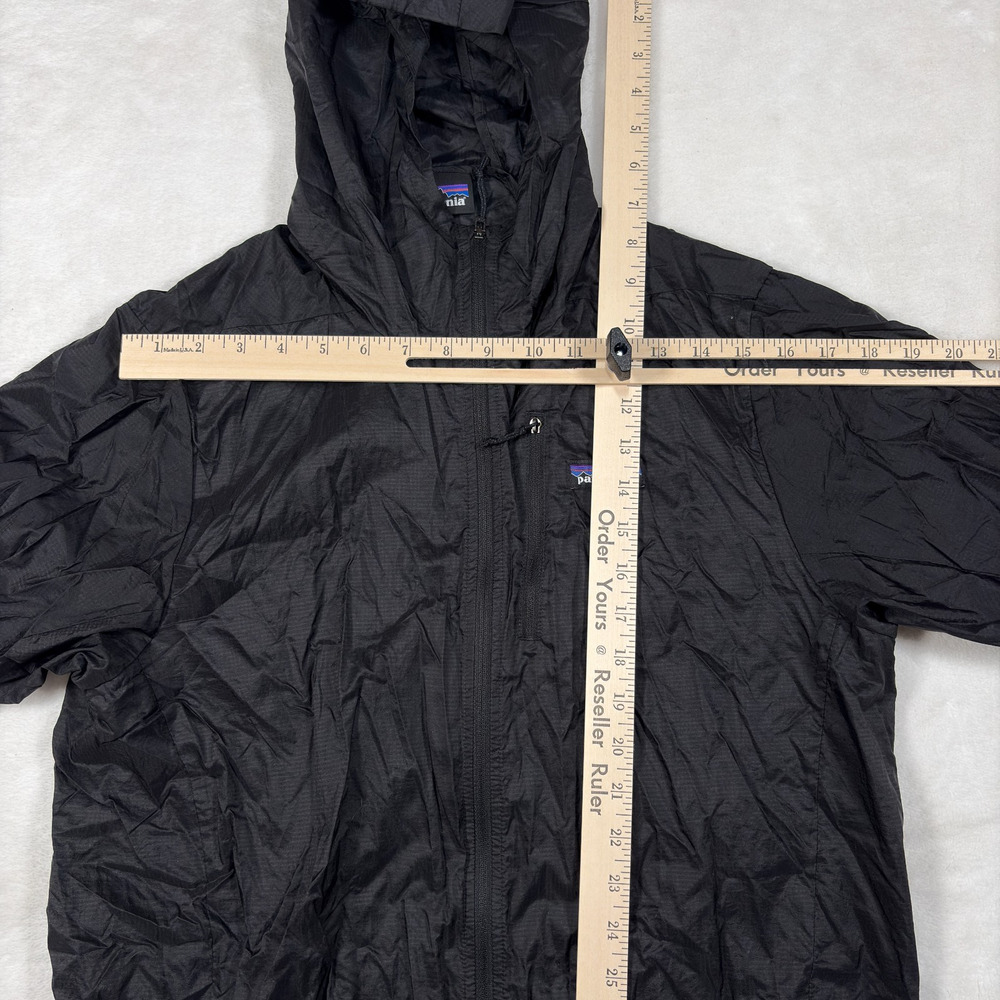 Patagonia Houdini Hooded Windbreaker Packable Ripstop Jacket Black Mens M - Picture 15 of 16